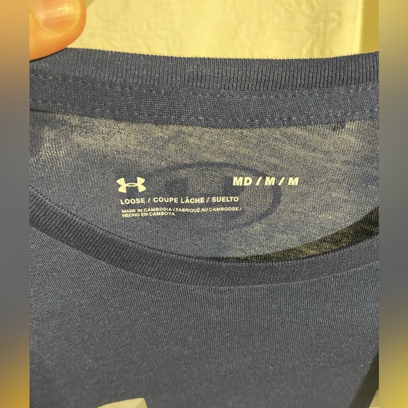 NWT Men's Under Armour Blue T-Shirt Size Medium - Picture 8 of 8